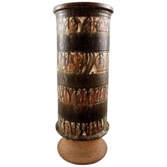 Rabiusla Herrliber, Swiss Ceramist, Monumental Floor Vase