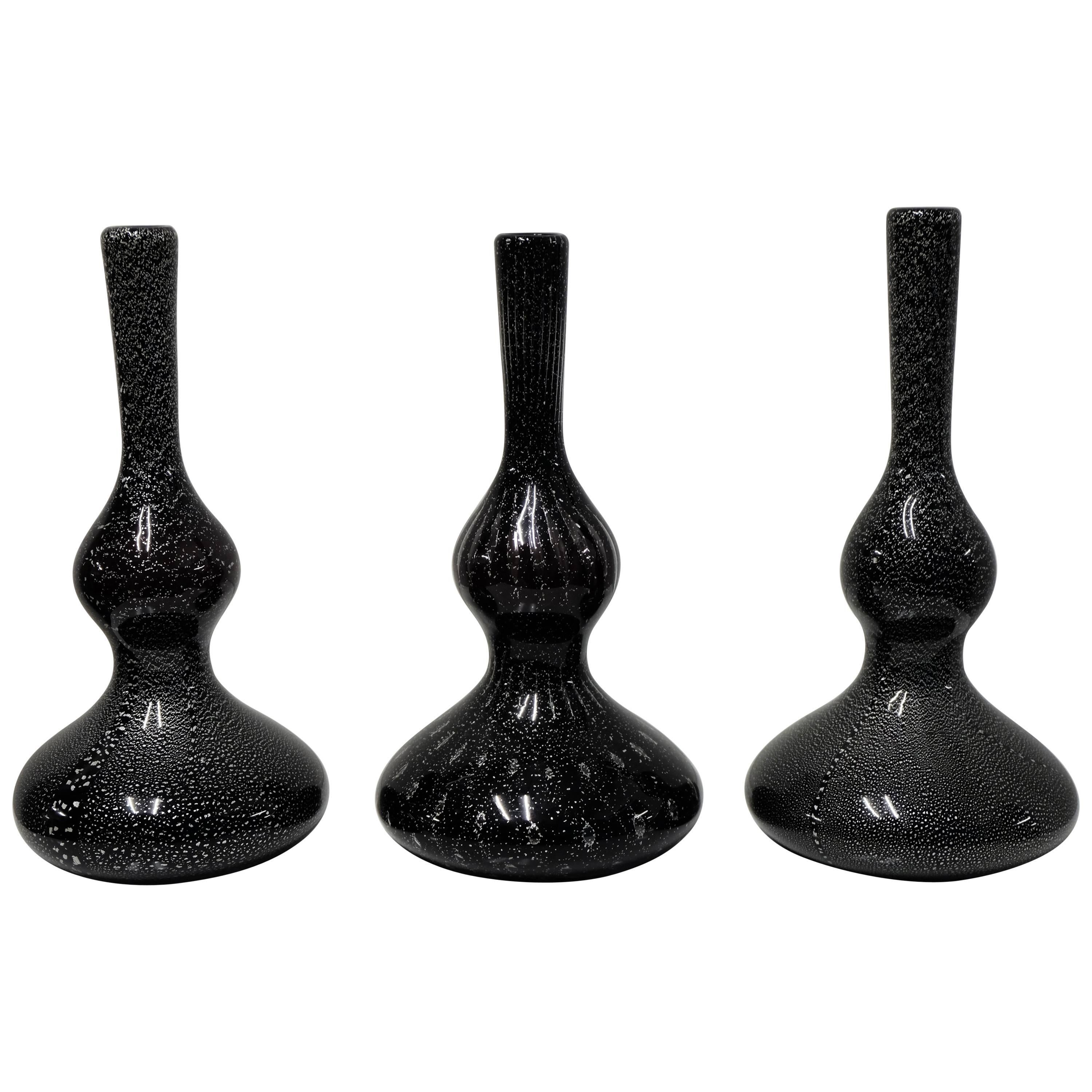 Murano Soliflor Vases by Christian Geissbuhler with Compania Vetraria Murano For Sale