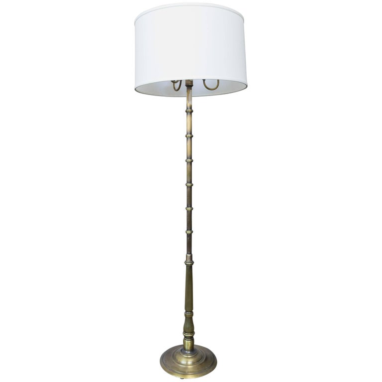 French Br Floor Lamp With Three Candelabra Arms For At 1stdibs French Br Floor Lamp With Three Candelabra Arms For