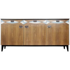 Mid-Century Modern Swedish Sideboard with Pattern, 1960s
