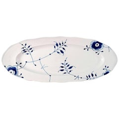 Royal Copenhagen, P. Karen Kjældgård-larsen, Blue Fluted Mega, Oval Dish