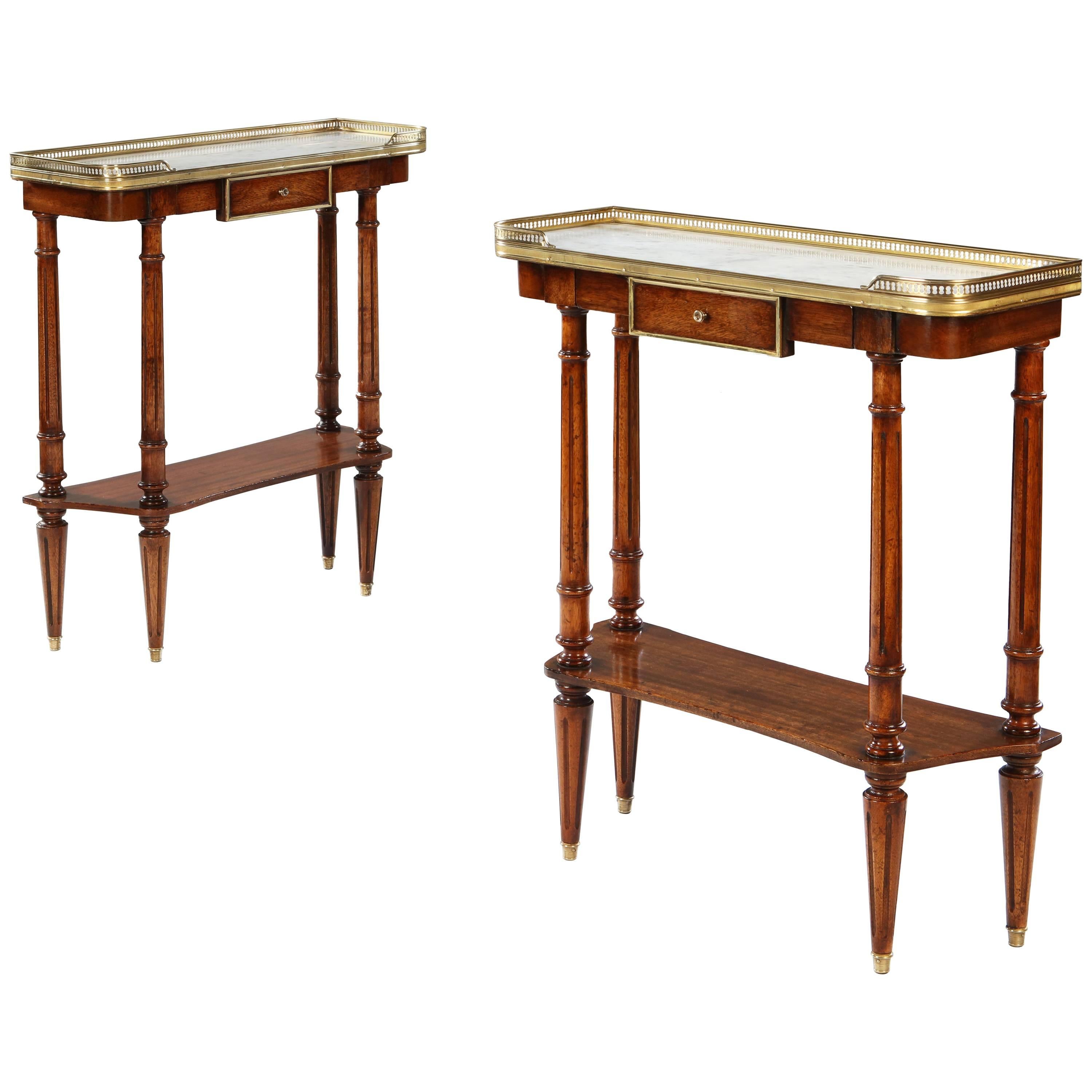 Pair of Empire Style Side Tables