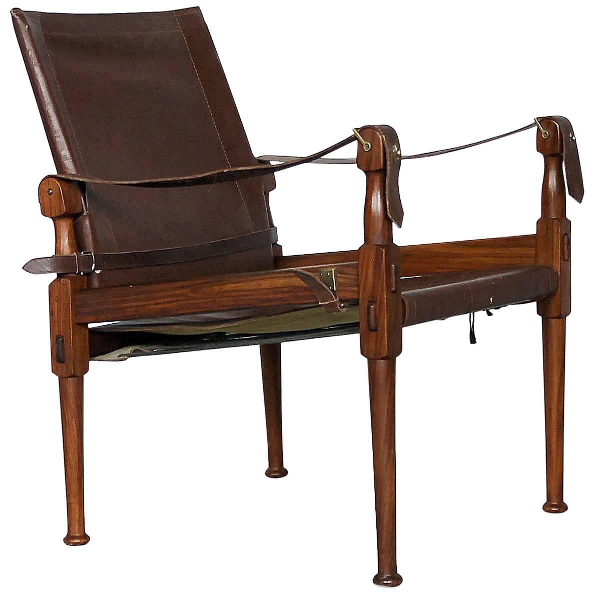 Safari Wooden Chair by M. Hayat & Brothers, 1970s