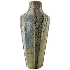 Jean Langlade French Ceramist, Large Floor Vase, Early 1900s