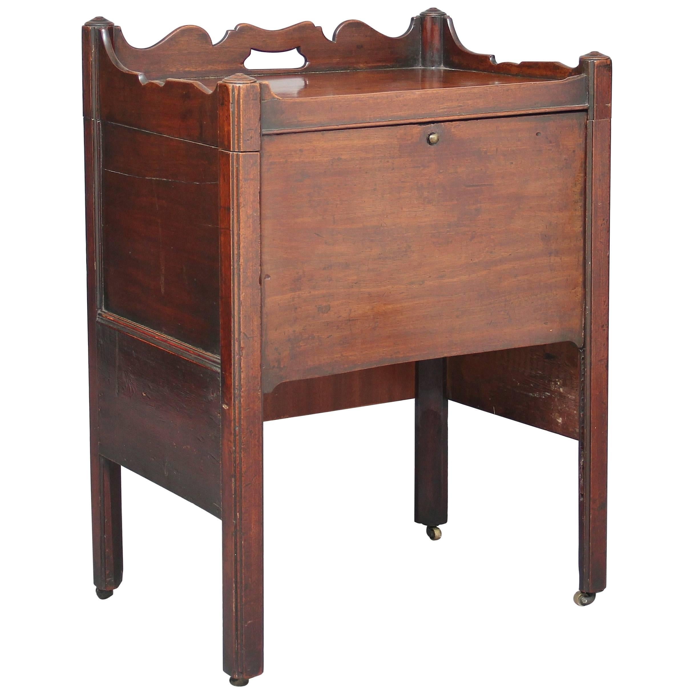 18th Century Mahogany Bedside Cupboard