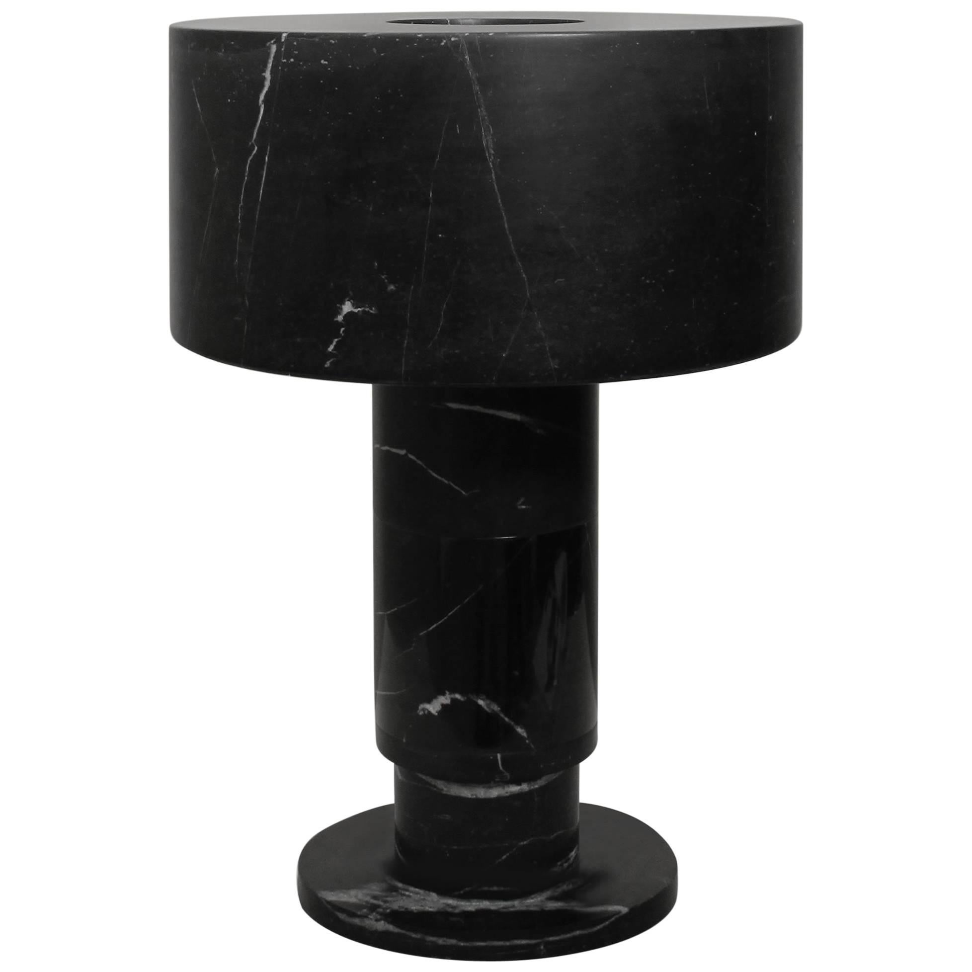Marble Table Lamp by Gilles Caffier For Sale