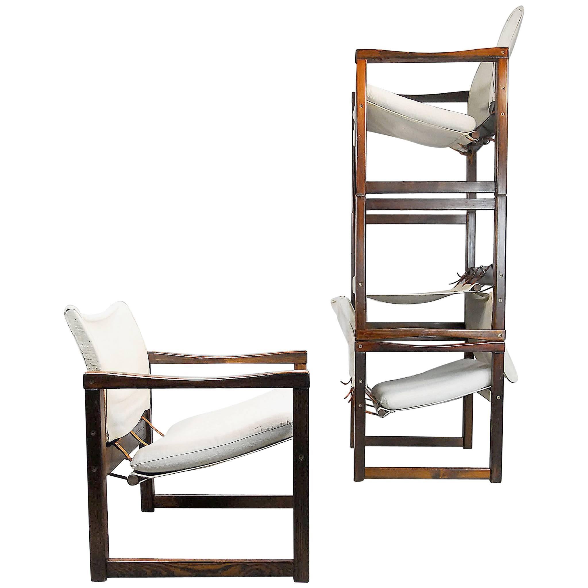 Diana Safari Canvas Chairs by Karin Mobring for Ikea, 1972, Set of Two