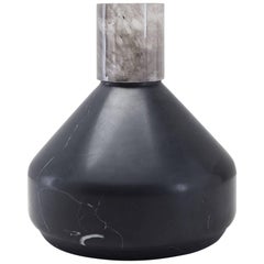 Marble and Crystal Vase by Gilles Caffier
