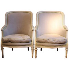 Pair of 19th Century French Painted Armchairs