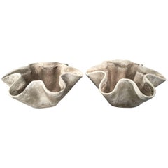 Pair of Small Willy Guhl Biomorphic Planters