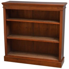 Late Victorian Open Bookcase in Walnut