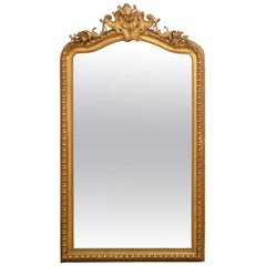 Full Length French Giltwood Mirror