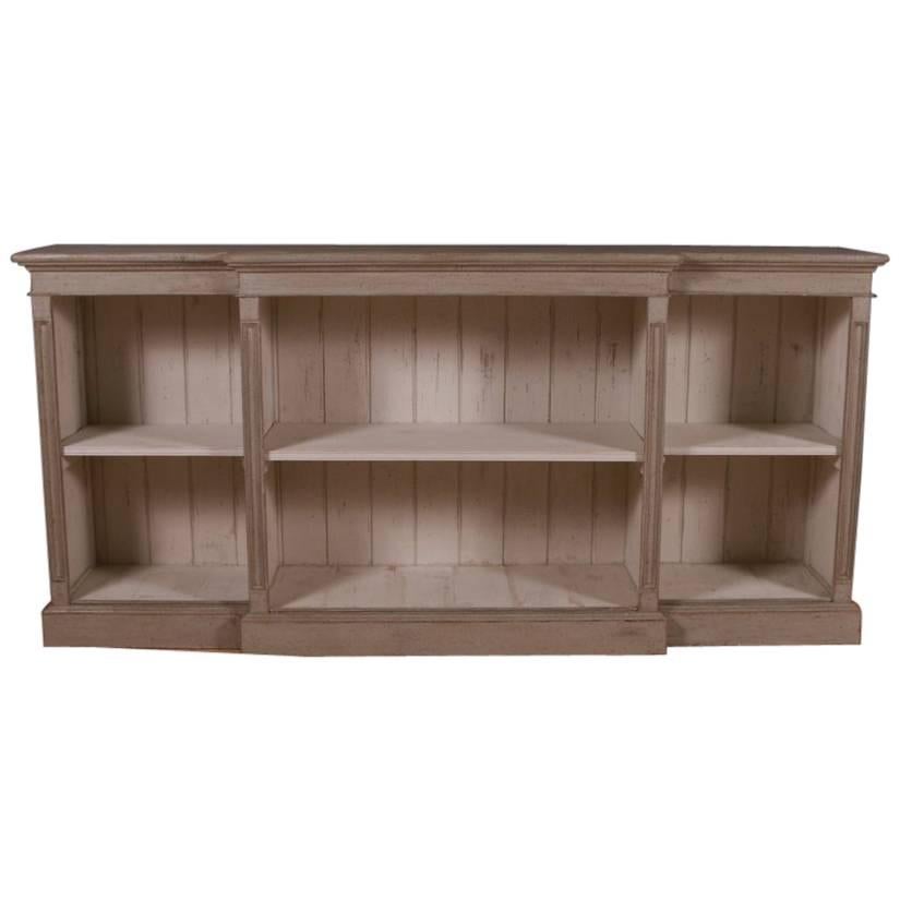 Painted Pine Breakfront Bookcase