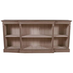 Painted Pine Breakfront Bookcase