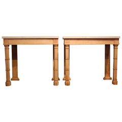 Pair of 19th Century Oak Console Tables