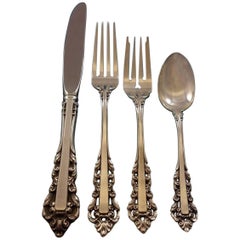 Medici New by Gorham Sterling Silver Flatware Service for 8 Set 35 Pieces New