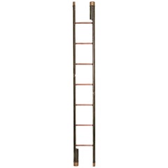  Edwardian Period Mahogany Folding Ladder