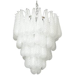 Custom Murano Honeycomb Glass Chandelier