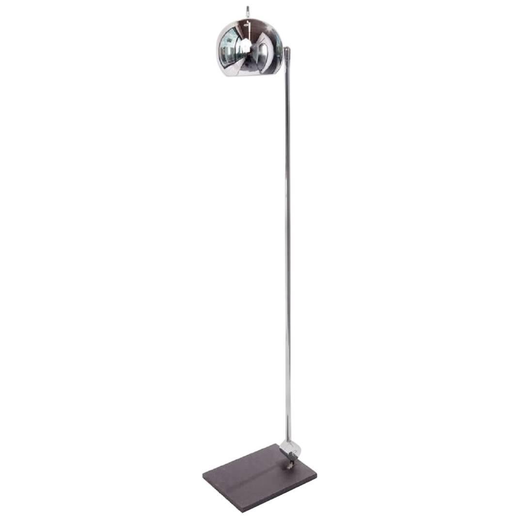 Lampadaire Sommeman à orbite articulée en chrome du milieu du siècle