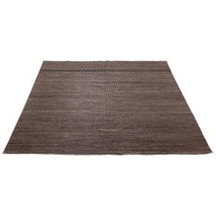 Natural Undyed High Low Pile Rug