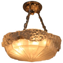 Antique French Art Deco Pendant Chandelier