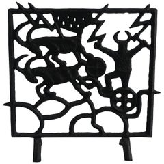 Art Deco Swedish Fireplace Screen by Olle Hermansson