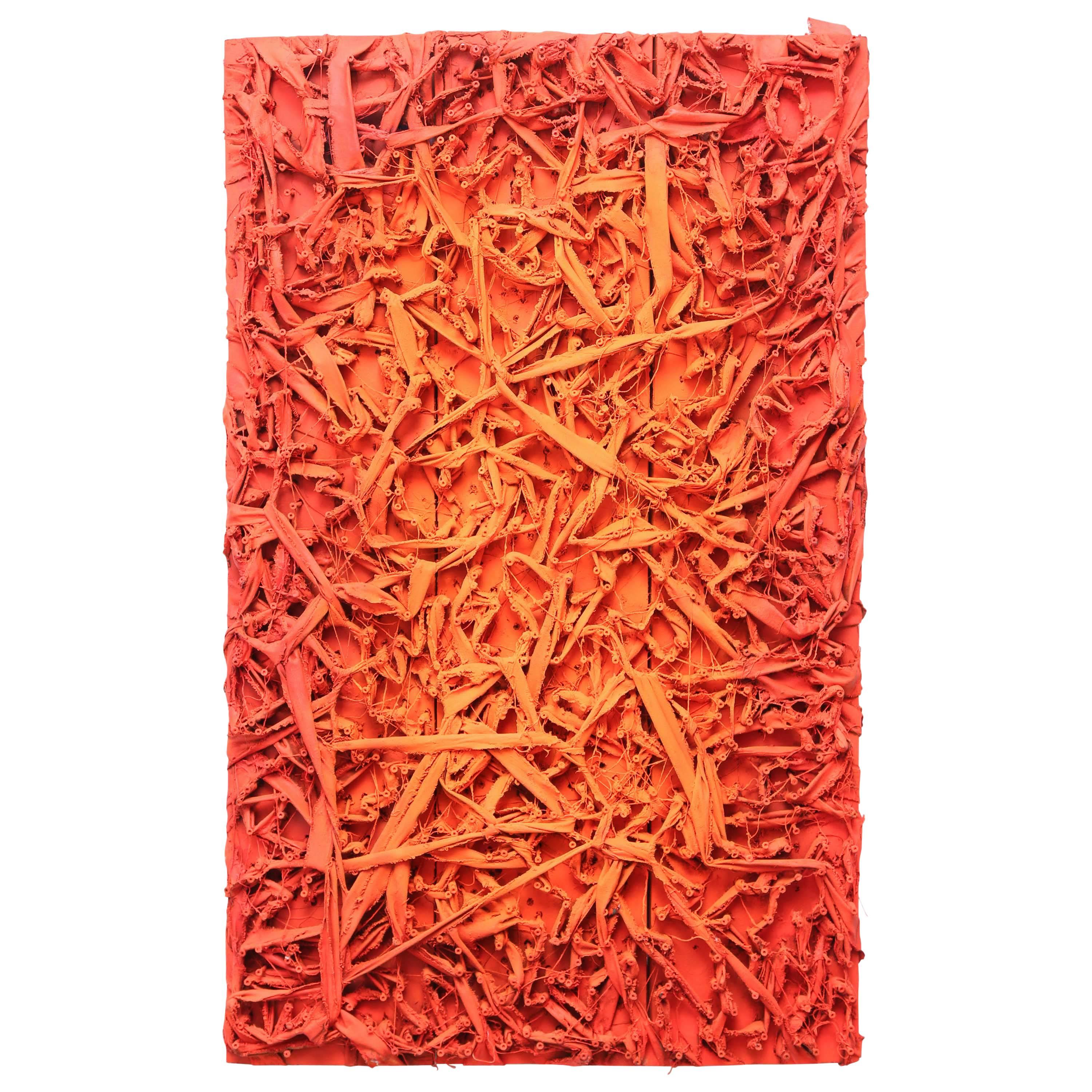 Oversized Contemporary Art in Shades of Orange and Red, USA, 2011 For Sale