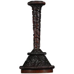 French Carved Candlestick
