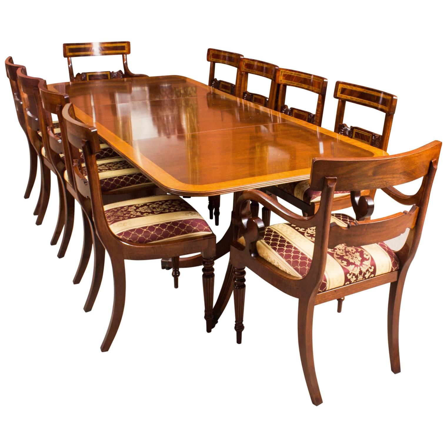 Vintage Dining Table by William Tillman, Harrods and Ten Chairs