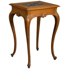 Mid-19th Century Marble-Inset End Table or Stand