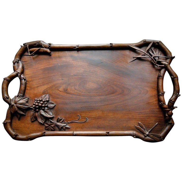 French Art Deco Serving Tray, Rare Museum Quality Piece at 1stDibs