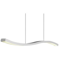 "Serpentine" Curved Aluminium Pendant Lamp by Gabi Peretto for FontanaArte