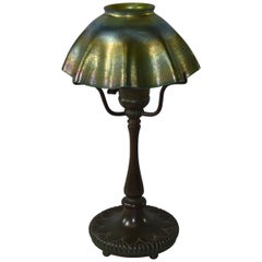 Signed Tiffany LCT Favrile Glass Table Lamp