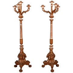 Pair of 18th Century, Italian Torcheres