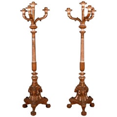 Pair of 18th Century, Italian Torcheres