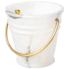 Ice Ice Baby Bucket in Arabescato Marble by Lorenza Bozzoli for Editions Milano