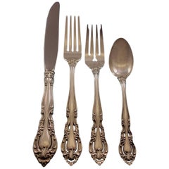 Baronial by Gorham Sterling Silver Place Size Flatware Set Service 45 Pieces New
