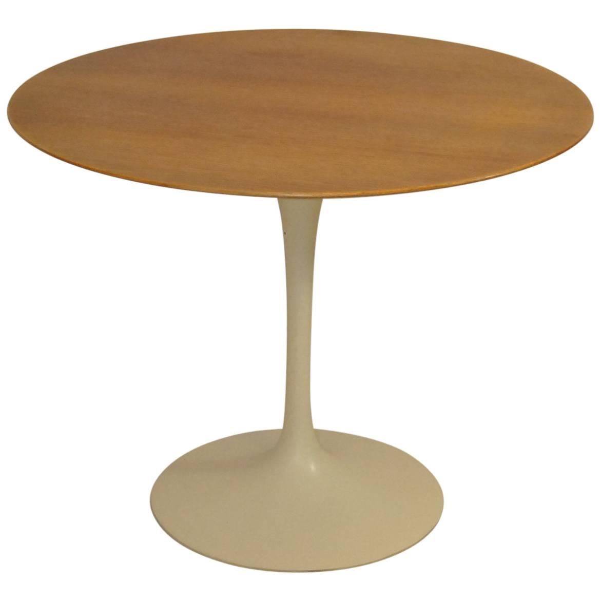 Mid-Century Modern Knoll Saairinen Tulip Table with Walnut Top