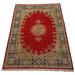 Fine Red Persian Lavar Kerman Rug, circa 1940