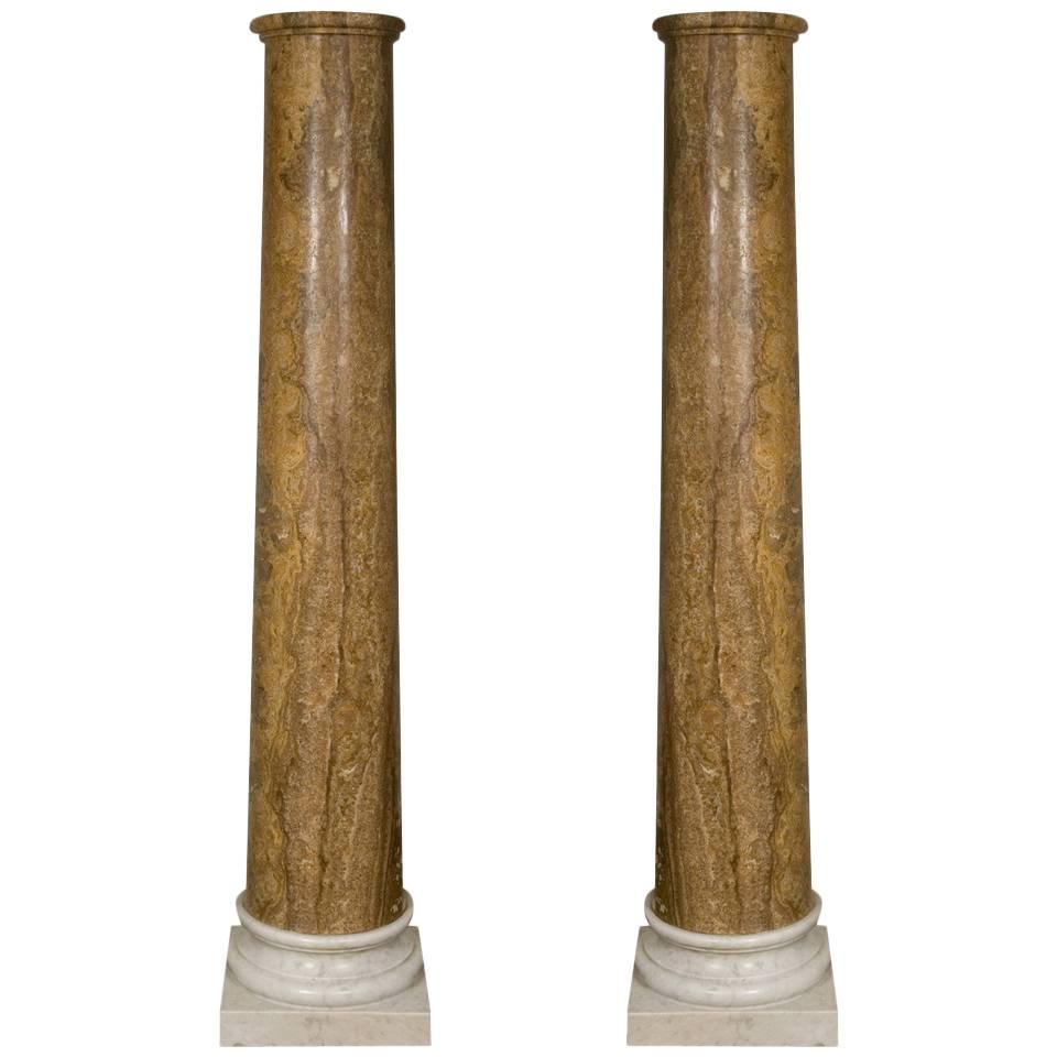 Rare Pair of Grand Tour Columns, circa 1800 For Sale