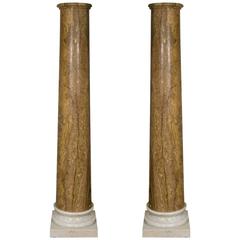 Rare Pair of Grand Tour Columns, circa 1800