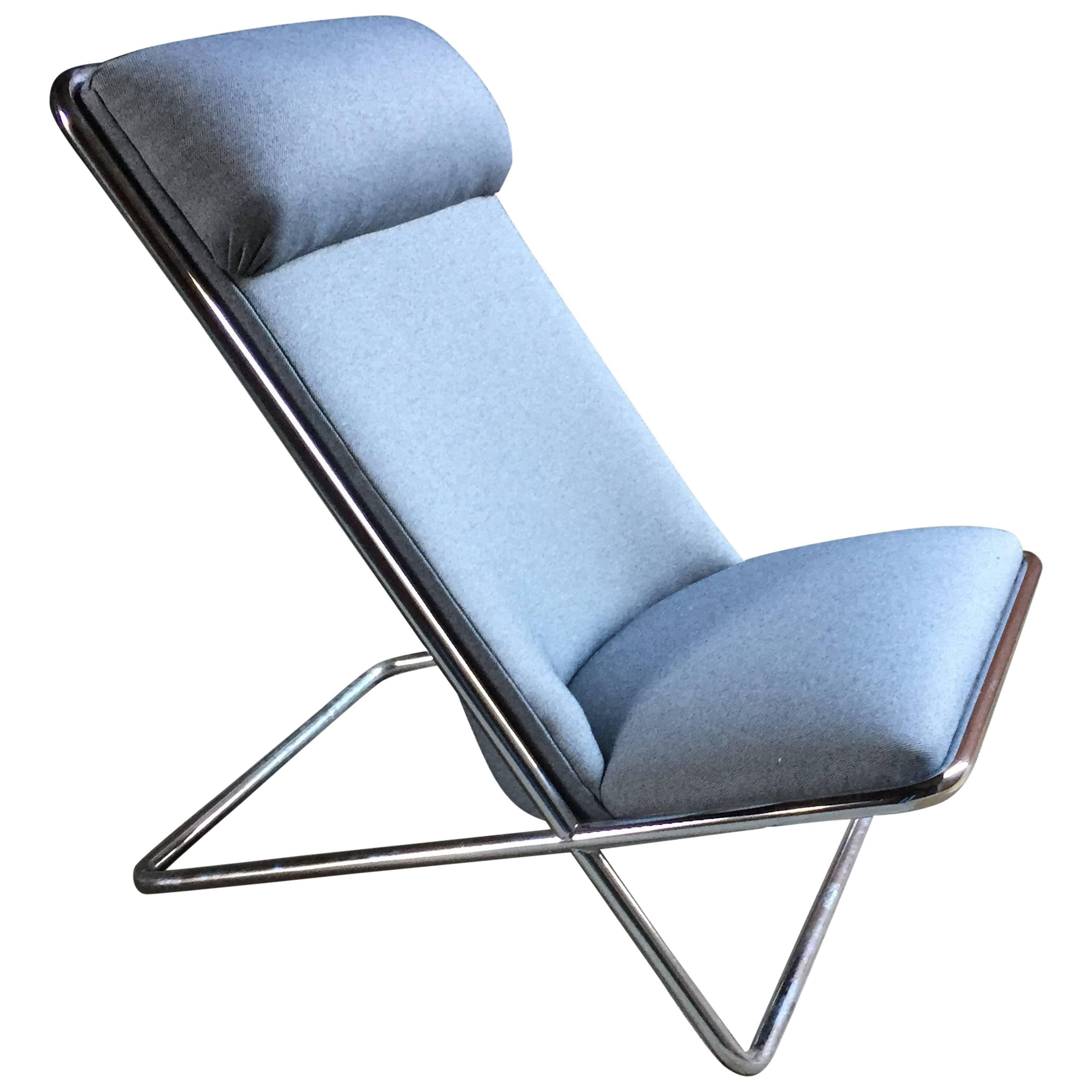 Ward Bennett for Brickel Associates Chrome Scissor Chair