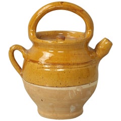 Antique French Jug with Spout and the Original Lid