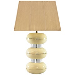 Mid-Century Modern Table Lamp with String Shade by Karl Springer