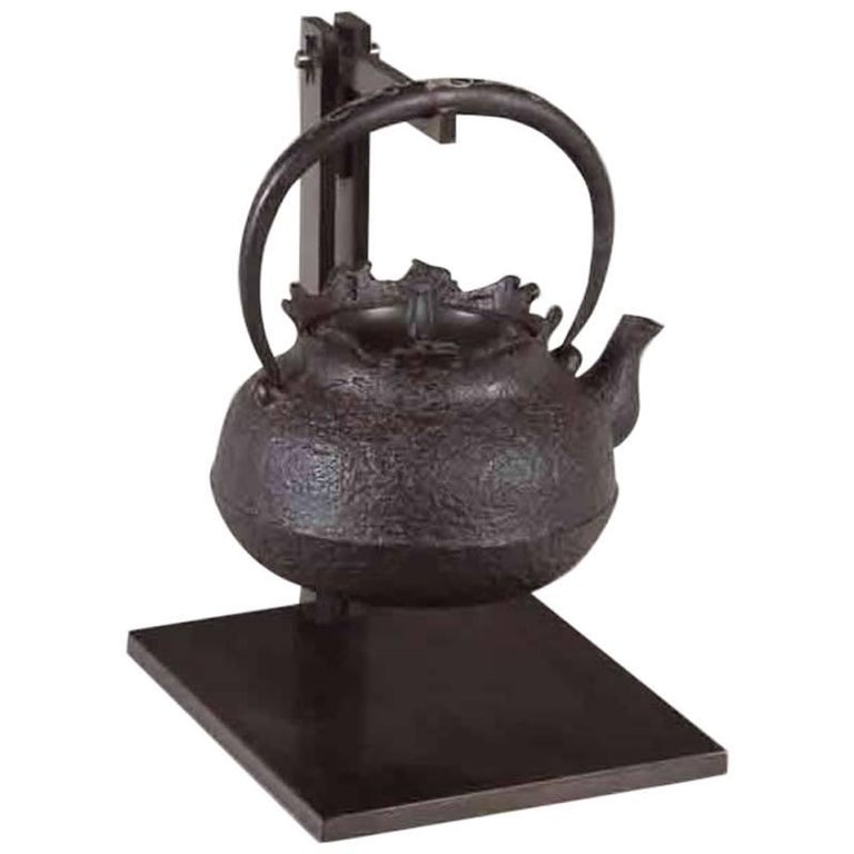 Tetsubin Iron Bronze Brown Water Kettle Japan Meiji at 1stDibs