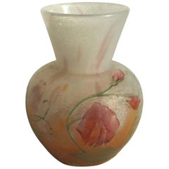 Art Nouveau Daum Sweet Pea Vase