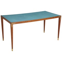 Danish Architect Designed Table, Oak, Brass and Formica, circa 1960