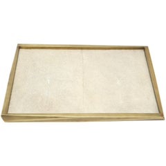 Shagreen Tray with Bronze Details