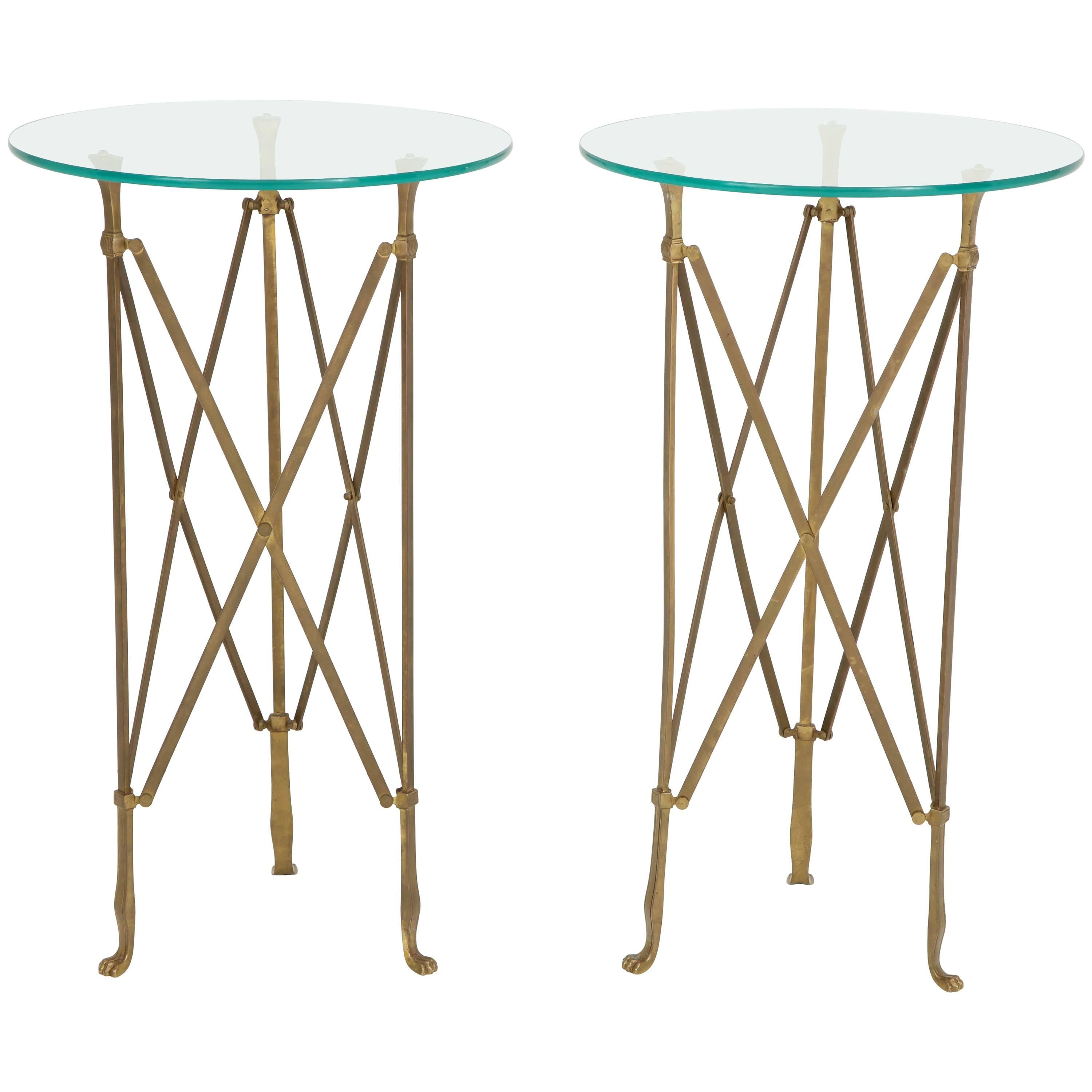 Pair of Neoclassical Side Tables Attributed to Jansen