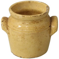 Antique French Pottery, Mustard Jar